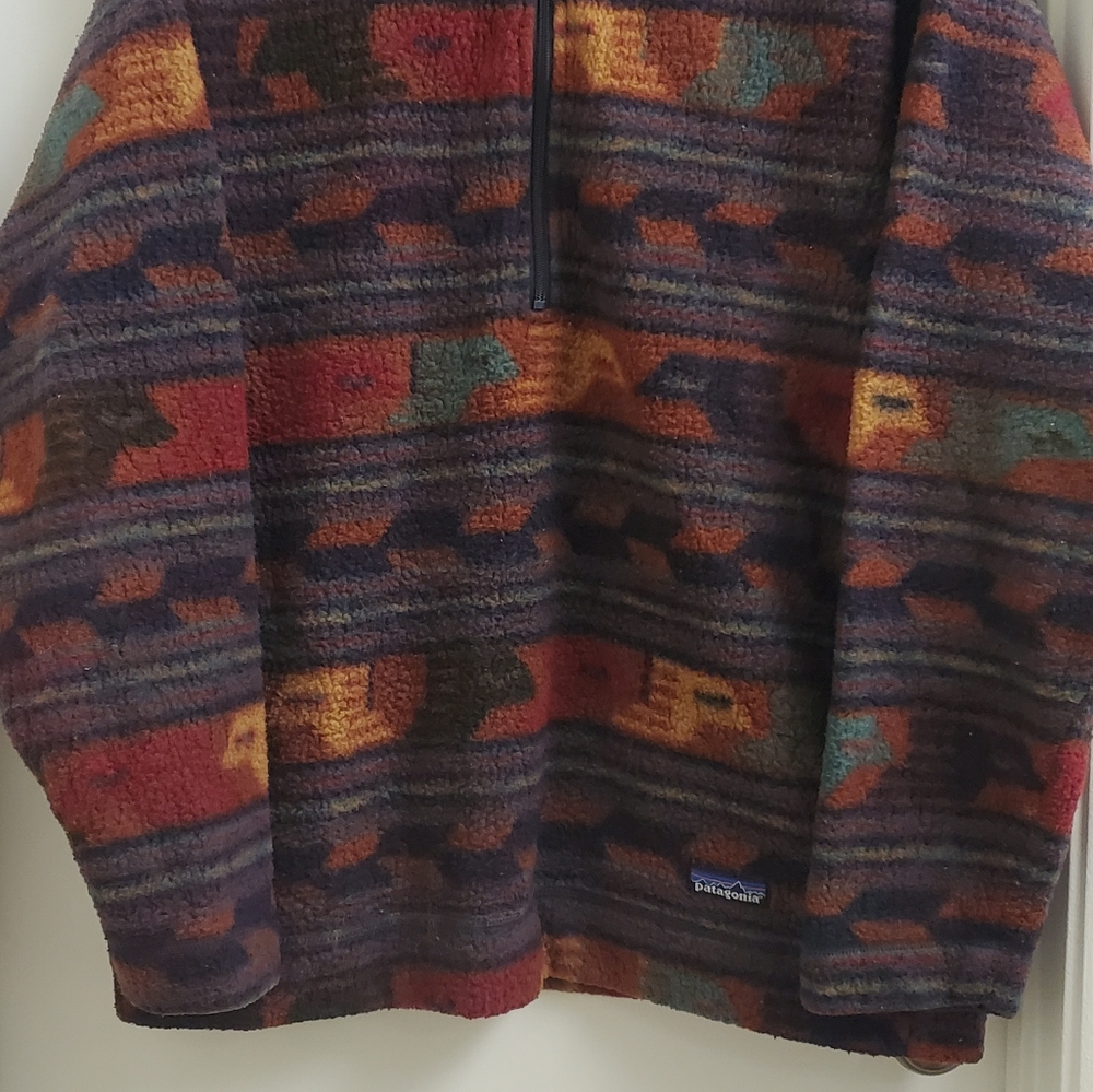 🤩🔥Rare Vintage patagonia fleece pullover size unisex L - Picture 3 of 8